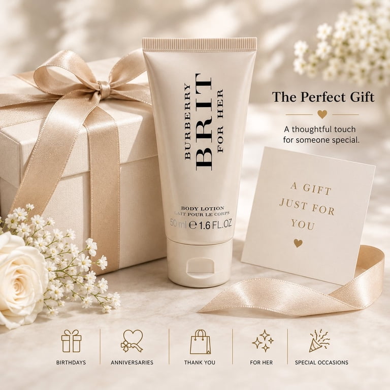 BURBERRY　バーバリー　ブリットシアー　ボディローション Burberry, Body Lotion, 1.7 oz, Floral Scented Moisturizing
