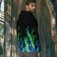 thumbnail image 6 of Hoodies for Men Y2k Tie-Dye Pullover Hoodies Drawstring Long Sleeve Casual Sweatshirt Jacket with Pockets S, 6 of 9