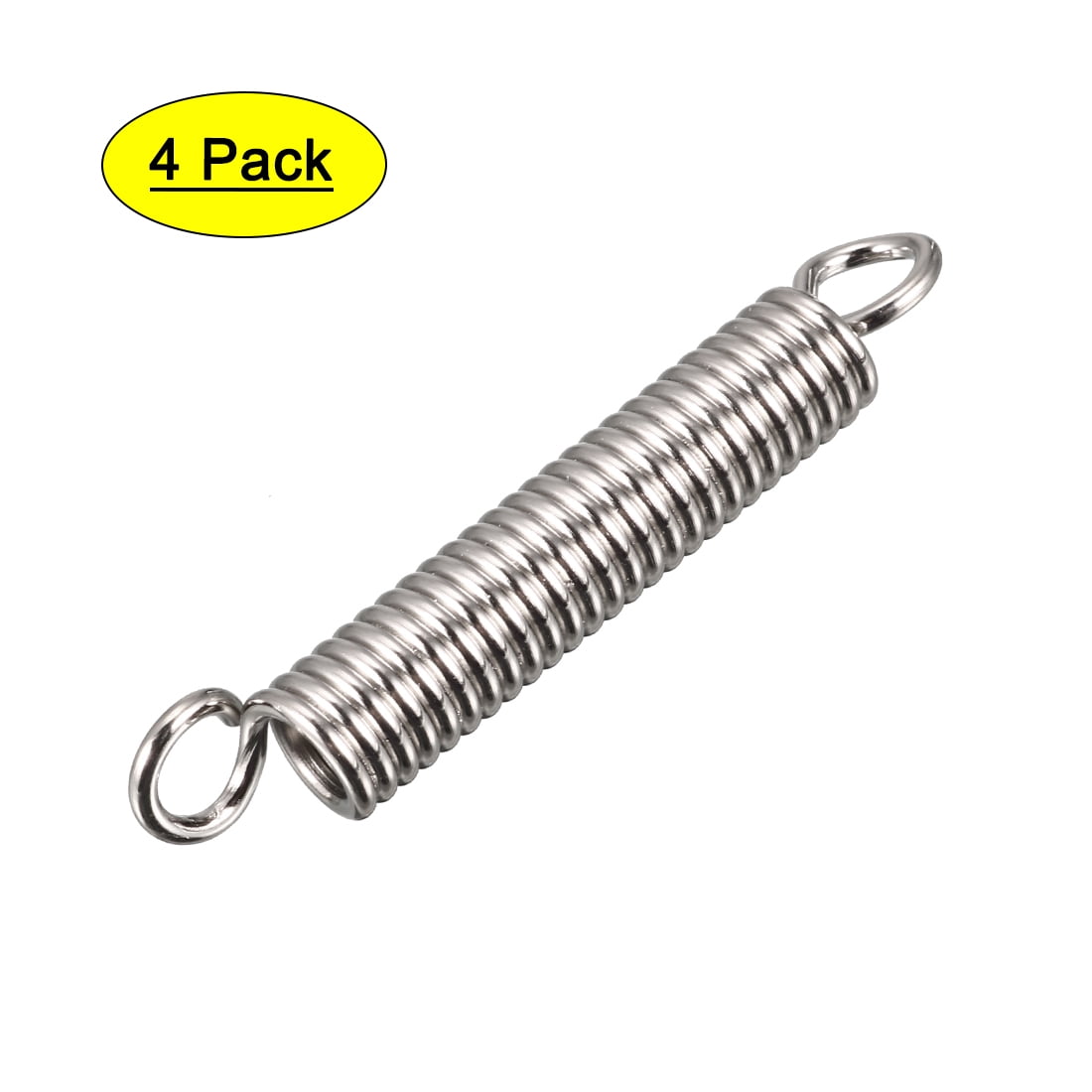 1.4mmx8mmx52mm Metal Double Hooks Compression Tension Springs 4pcs
