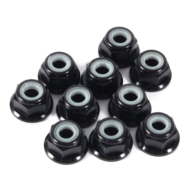 Nylon Flanged Lock,Anodize M4 Nylon Insert Aluminum Flangedlock Self Locking Metal Nuts Top of the Line