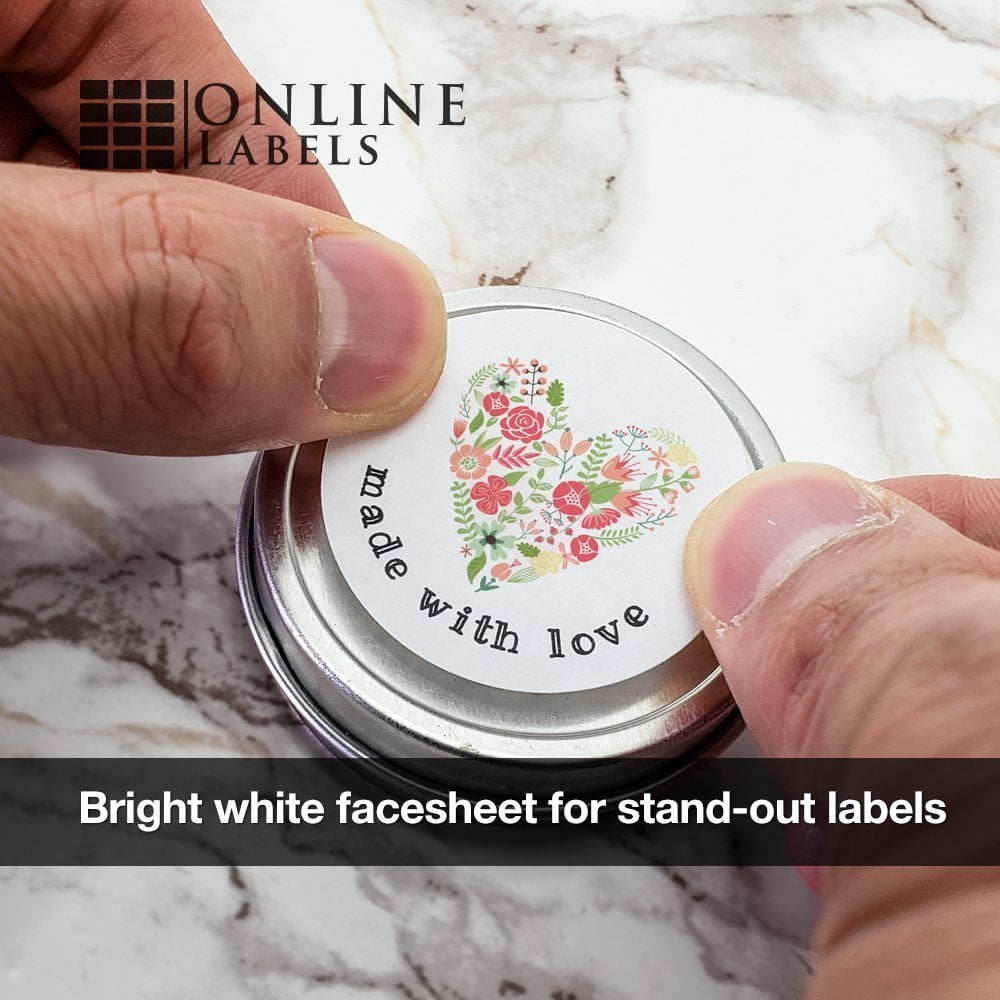 1.5 Inch Circle Labels - Inkjet/Laser Printer - Online Labels (100 Sheet Pack)
