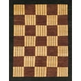 thumbnail image 1 of Ahgly Company Machine Washable Indoor Rectangle Abstract Bakers Brown Area Rugs, 8' x 10', 1 of 7