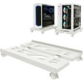 thumbnail image 1 of Computer Tower Stand CPU Stand Adjustable Mobile Cart Holder Desktop Stand with Rolling Locking Caster Wheels PC Tower Stand Holder for Floor Carpet Gaming PC Case Home Office, 1 of 7