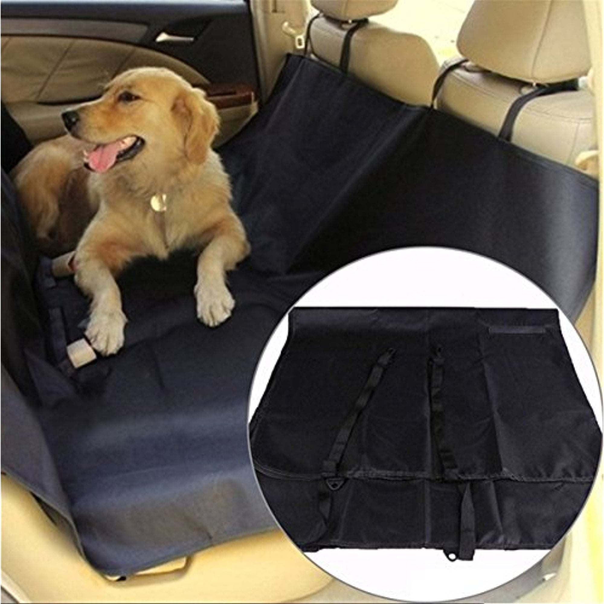 Pet Car Seat Cover Pet Hammock,52" x 56" Waterproof and Non Slip Dog