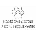 thumbnail image 3 of CafePress - Cats Welcome People Tolerated Dark T Shirt - Men's Classic Cotton T-Shirts, 3 of 3