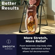 تيتر FitSpine X1 عكس الجدول، سطح تخفيف الضغط لتمتد كامل الجسم، Ergo احتضان الكاحل يدعم، الملحقات المتكاملة، UL السلامة المعتمدة، الثقيلة- واجب 300 رطل القدرات