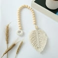 thumbnail image 1 of Door Beads Curtains,Wooden Bead Rope Hand-Woven Curtain Tiebacks - Decorative Curtain Holdbacks, 1 of 9