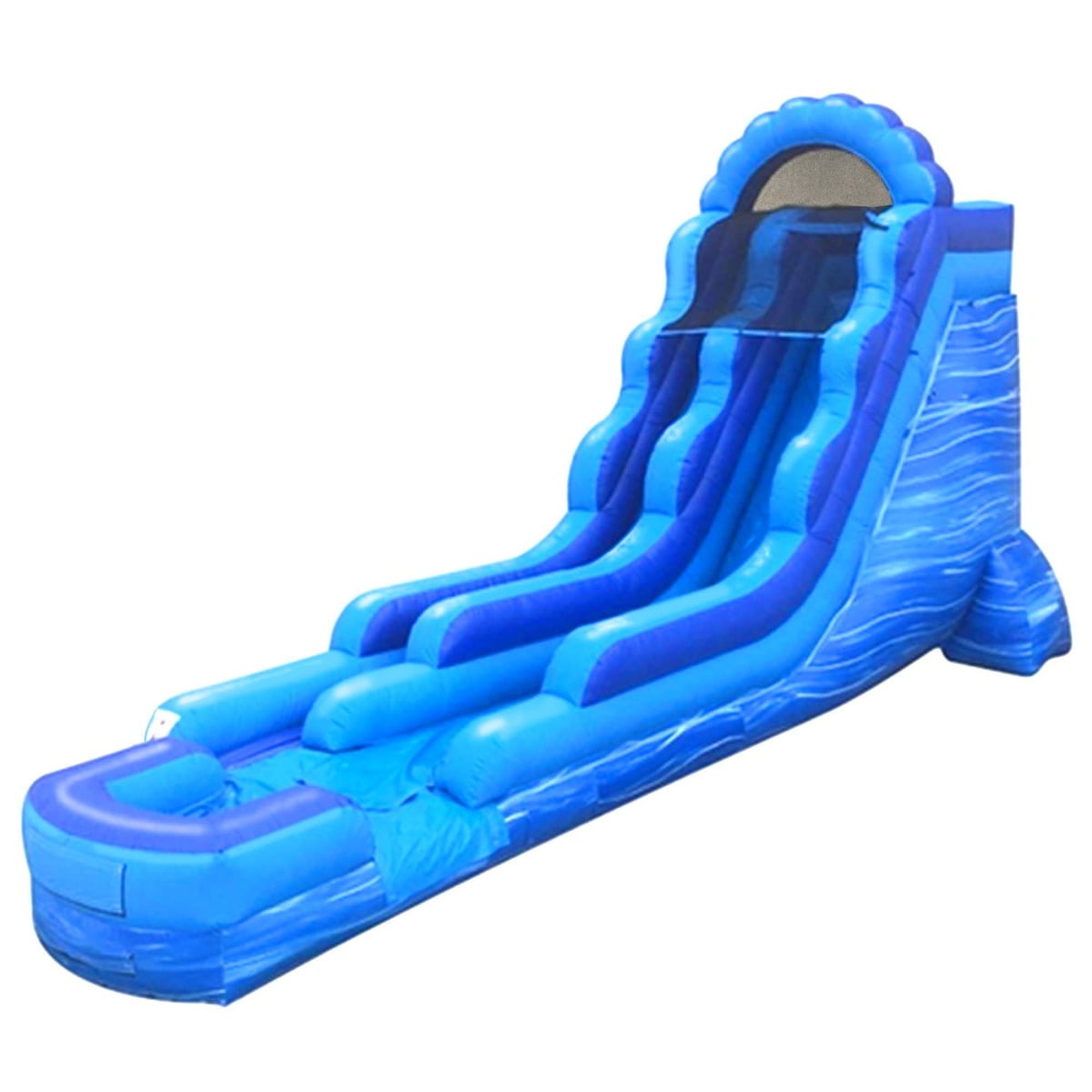 TentandTable Commercial Inflatable Water Slide, Blue Marble with Blower