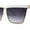 Gold White Smoke, variant on Womens Thick Eye Brow Metal Rim Mob Fashion Sunglasses Silver Black Smoke
