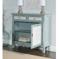 thumbnail image 3 of Linon Clancy Slim Storage Cabinet White Decorative Panels in Antique Blue Wood, 3 of 11
