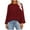 Wine, variant on Scyoekwg Casual Long Sleeve Shirts for Women Crewneck Raglan Sleeve Elegant Shirts Fashion Loose Fall Clothes Solid Color Dressy Blouses Vintage Blouses(Purple,M)