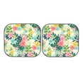 thumbnail image 3 of Uemuo Tropical Flowers Printed 2 PCS Car Windshield Sun Shade, Auto Sun Heat and UV Rays Blocker, Foldable Automotive Front Window Sunshade Protector, 3 of 7