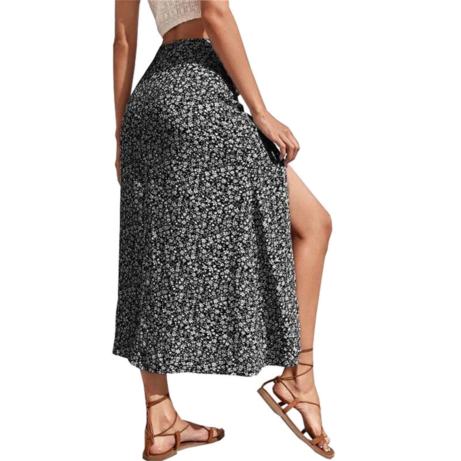 SENDKEEL skirts for women Women's Matching Solid Color Short Skirt