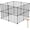 Black, variant on Pet Playpen, Small Animals Supplies, 16 Panels Exercise Playpens Cage, C Grids Portable Yard Fence Indoor, Ideal for Guinea Pigs, Pet Products, DIY Metal Yard Fence