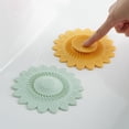 thumbnail image 2 of Elegante cubierta de drenaje de flores de silicona: para bloqueador de olores de doble filtro para baño, 2 of 5