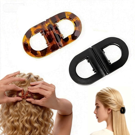 Magnetic Hair Clips – Strong Hold No-Slip Magnetic Hair Styling Clips, Seamless 2-in-1 Design for Easy Daily Hairstyles, Clip No Crease, Thoughtful Easter Gifts for Women (A)
