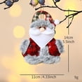 thumbnail image 3 of Adornos de muñeco de nieve de Navidad, adornos colgantes para árbol de Navidad, figura de Papá Noel, decoración para fiesta de Navidad para niños, regalo festivo, 3 of 5