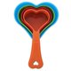 thumbnail image 1 of 4 pcs Heart Shape Plastic Measuring Spoons Cooking Heart Measuring Spoons for Home, 1 of 3