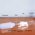 thumbnail image 6 of Nasal Spray Bottle, 5 Pcs 20ML Plastic Refillable Continuous Fine Mister Spray Bottles, Small Empty Nasal Sprayer with Funnels and Labels(White), 6 of 7