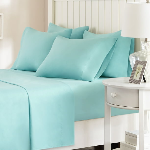 Comfort Spaces Solid 100% Polyester Microfiber Solid Sheet ...
