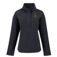 thumbnail image 2 of Women's-Cutter & Buck  Black Atlanta United FC Hunts Point Eco Textured Fleece Recycled Quarter-Snap Pullover Top, 2 of 3