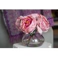 thumbnail image 2 of Nearly Natural Fancy Rose Artificial Flowers with Vase, Pink, 2 of 4