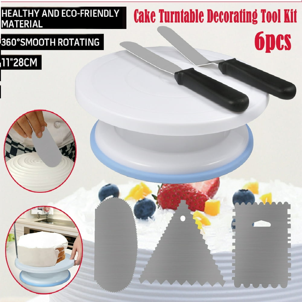 Ccdes Baking Sets,Rotating Revolving Cake Turn table Plate Display
