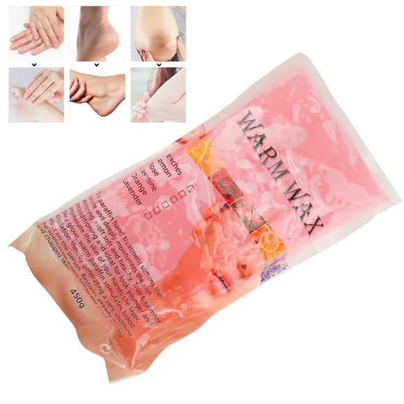 Paraffin Wax Refills, Relieve Stiff Relieve Muscles Pain Deep Hydration 15.9oz Paraffin Wax Block Fragrance Safe for Beauty Salon for Home Lemon,Juicy Peach