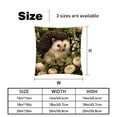 thumbnail image 5 of Hedgehog Velvet Throw Pillow Covers Set of 2 - 16x16, 18x18, 20x20 Inches - Unique Patterns - Bed Pillow Inserts Included for Various Occasions, 5 of 6