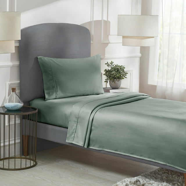 California Design Den Sheet Sets, Natural 100% Cotton Sheets, Soft Luxury 400 Thread Count Sateen Bedding Sheets Set, Deep Pocket Cooling Sheets