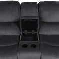 thumbnail image 3 of Ramsey Transitional Reclining Gliding Console Loveseat - Steel Blue, 3 of 15