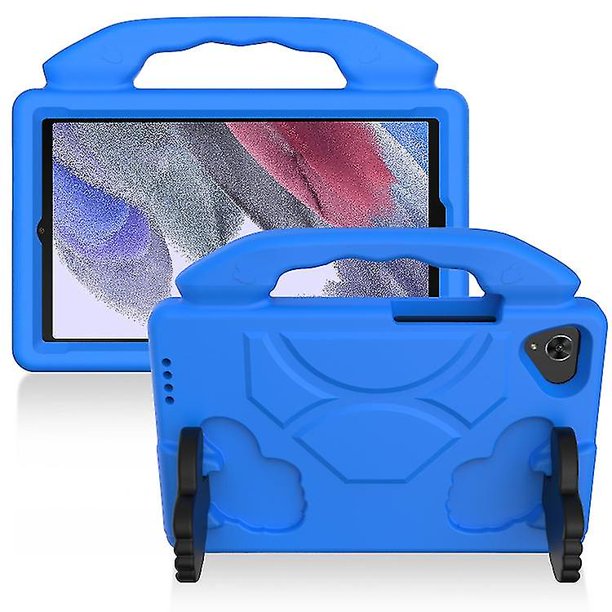 Funda de EVA a prueba de golpes con soporte para el pulgar para Samsung Galaxy Tab A7 Lite T220/T225 (negra)