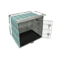 thumbnail image 6 of Owl Print Dog Crate Cover, Horizontally Designed Pattern of Stacked Books on Shelves and Stars, Easy to Use Pet Kennel Cover Small Dogs Puppies Kittens, 7 Sizes, Seafoam and Multicolor, by Ambesonne, 6 of 6