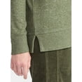 thumbnail image 4 of Time and Tru Women's Hacci Knit Tee with Long Sleeves, Sizes XS-XXXL, 4 of 5