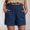 Navy, variant on ZZwxWA Linen Shorts for Women Summer Casual Loose Comfy Elastic Waist Shorts Lightweight Cool Beach Lounge Short with Pocket
