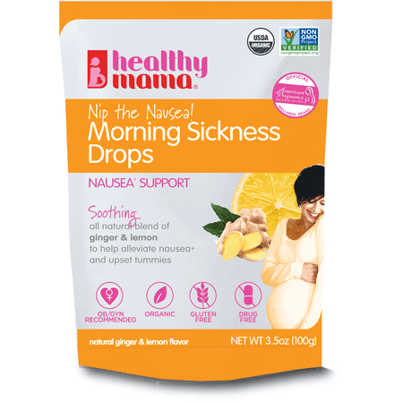 Healthy Mama Nip the Nausea! Morning Sickness Ginger Drops, 3.5