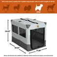 thumbnail image 5 of MidWest Homes for Pets Canine Camper, steel frame, soft-sided, mesh windows, 30-inch, Gray, 5 of 6