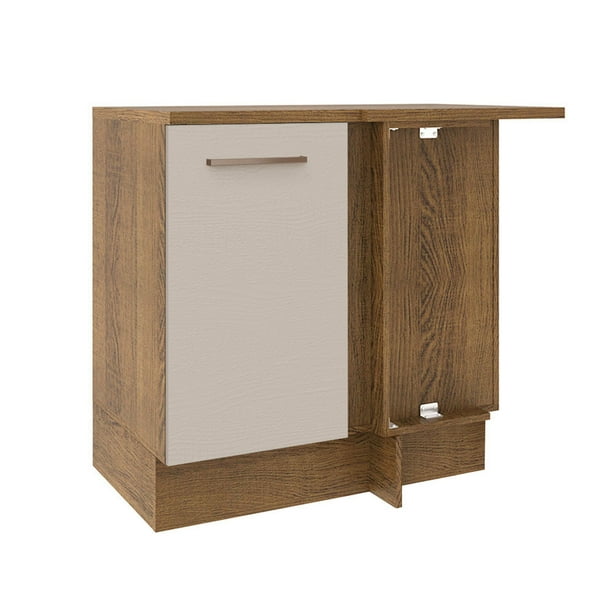 Mueble de Cocina Esquinero 1 Puerta Marrón/Crema Ágata Madesa