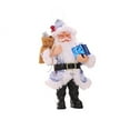 Aijlhda Hot Sale Santa Figurines 8 Inch Christmas Standing Santa Plush