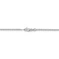 thumbnail image 4 of 14K White Gold 1.65mm Solid Diamond Cut Cable Chain Necklace Size 24, 4 of 7