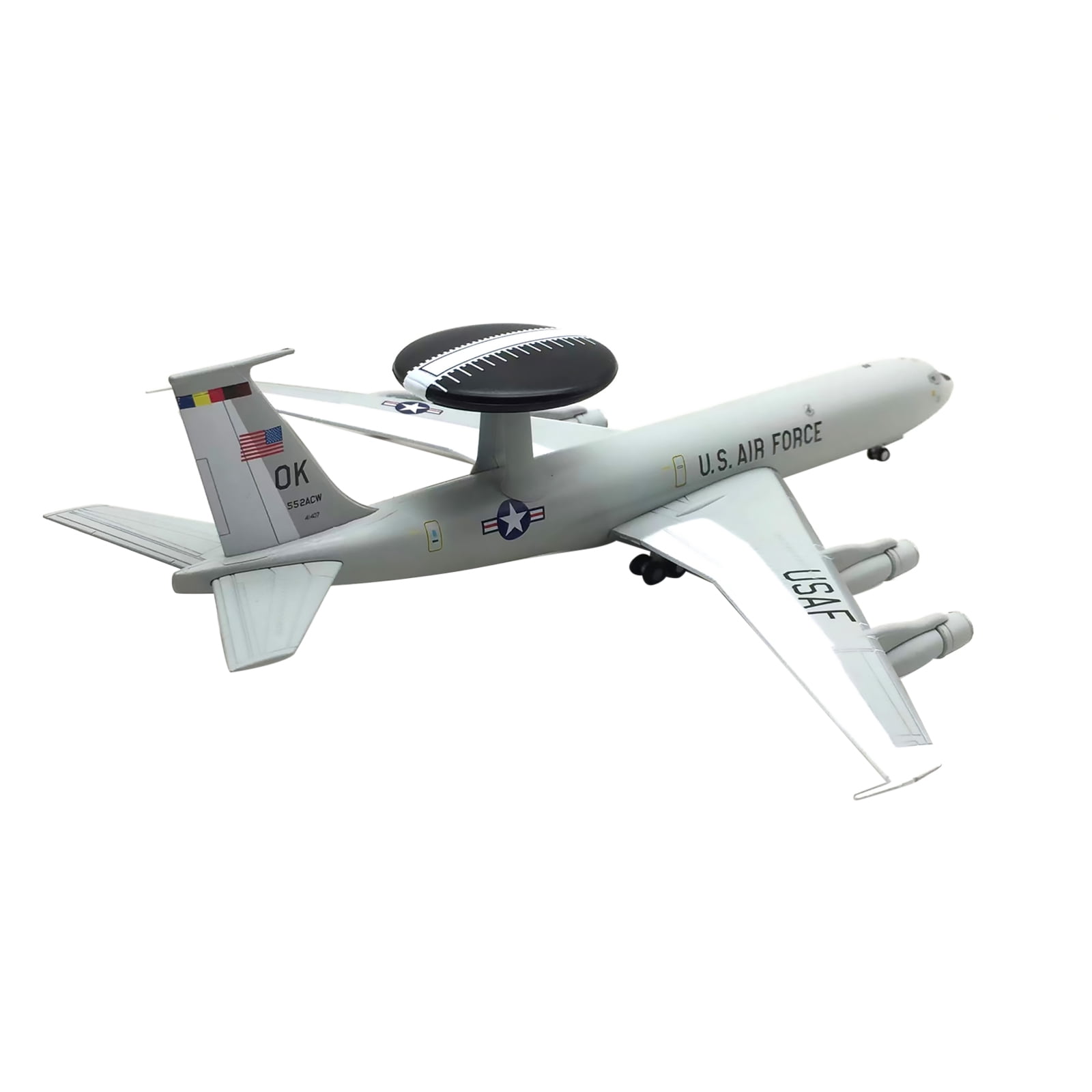 Military Model Plane 1/200 Scale US E-3 E3 Sentry AWACS Model Aircraft Collection for Model Enthusiasts Gifts Toys