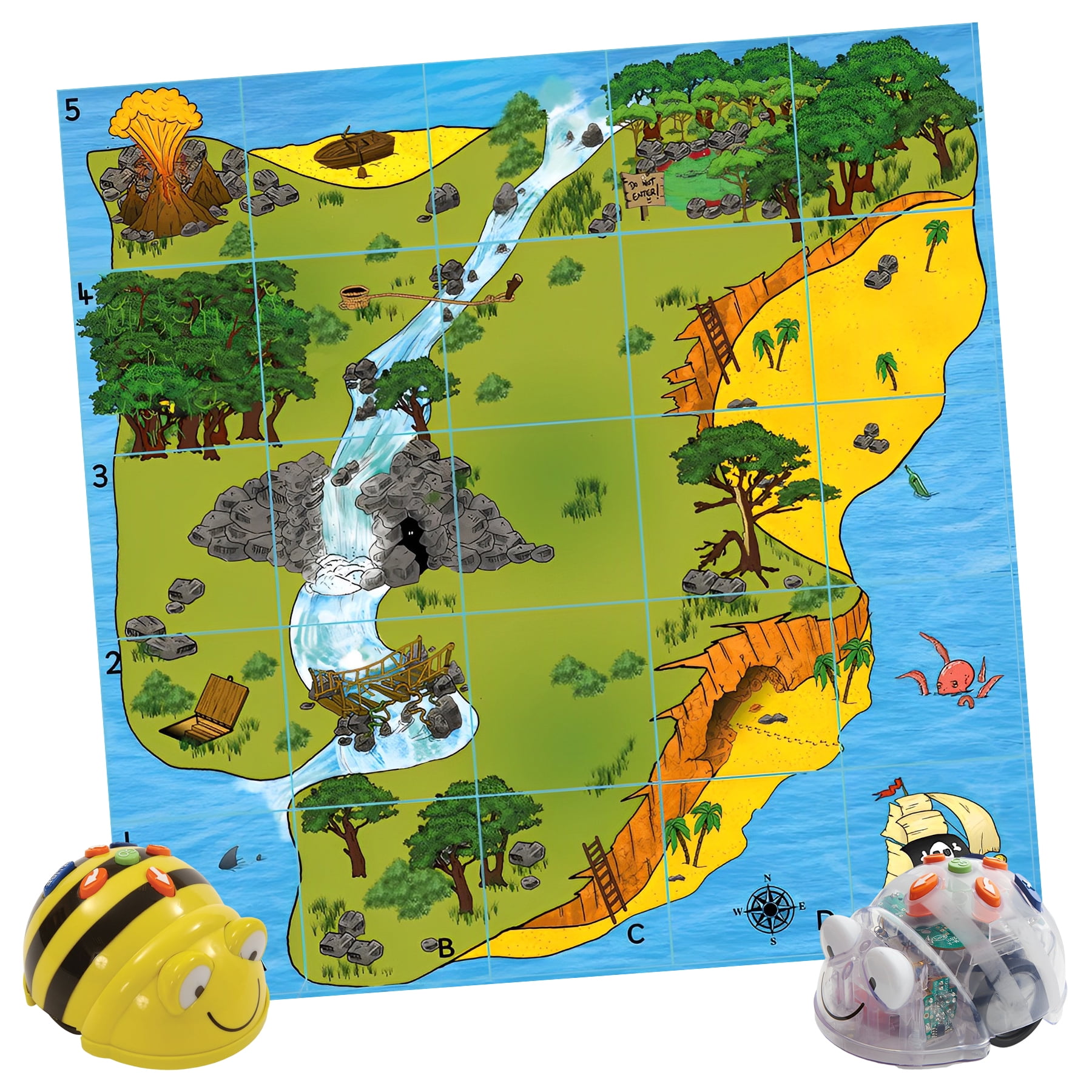 Tts Treasure Island Mat For Bee Bot Or Blue Bot Floor Robot Educational