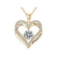 thumbnail image 1 of Piedra de Nacimiento de Abril, Collar de Oro Rosa de 18K, Regalo de Joyería de Cumpleaños para Mujer, Novia, Hija, Regalo de Cumpleaños para Esposa, Regalo Del Día de San Valentín, 1 of 5