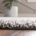 thumbnail image 1 of Unique Loom Solo Solid Shag Collection Tapis Moderne en Peluche Luxuriant et Doux, 4 Pi x 6 Pi, Gris Nuage, 1 of 6