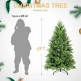 thumbnail image 4 of 6 FT Artificial Christmas Tree,  Without Lights, 1032 PE/PVC Hybrid Tips,  Indoor Use, with a Foldable Metal Stand, 4 of 6