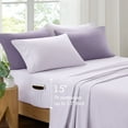 thumbnail image 6 of Regency Heights King Size Comforter Set, 9-Piece Bed in a Bag King, Purple Bedding Comforter Set with Comforter, Flat Sheets, Fitted Sheets with Side Pockets, 6 of 10