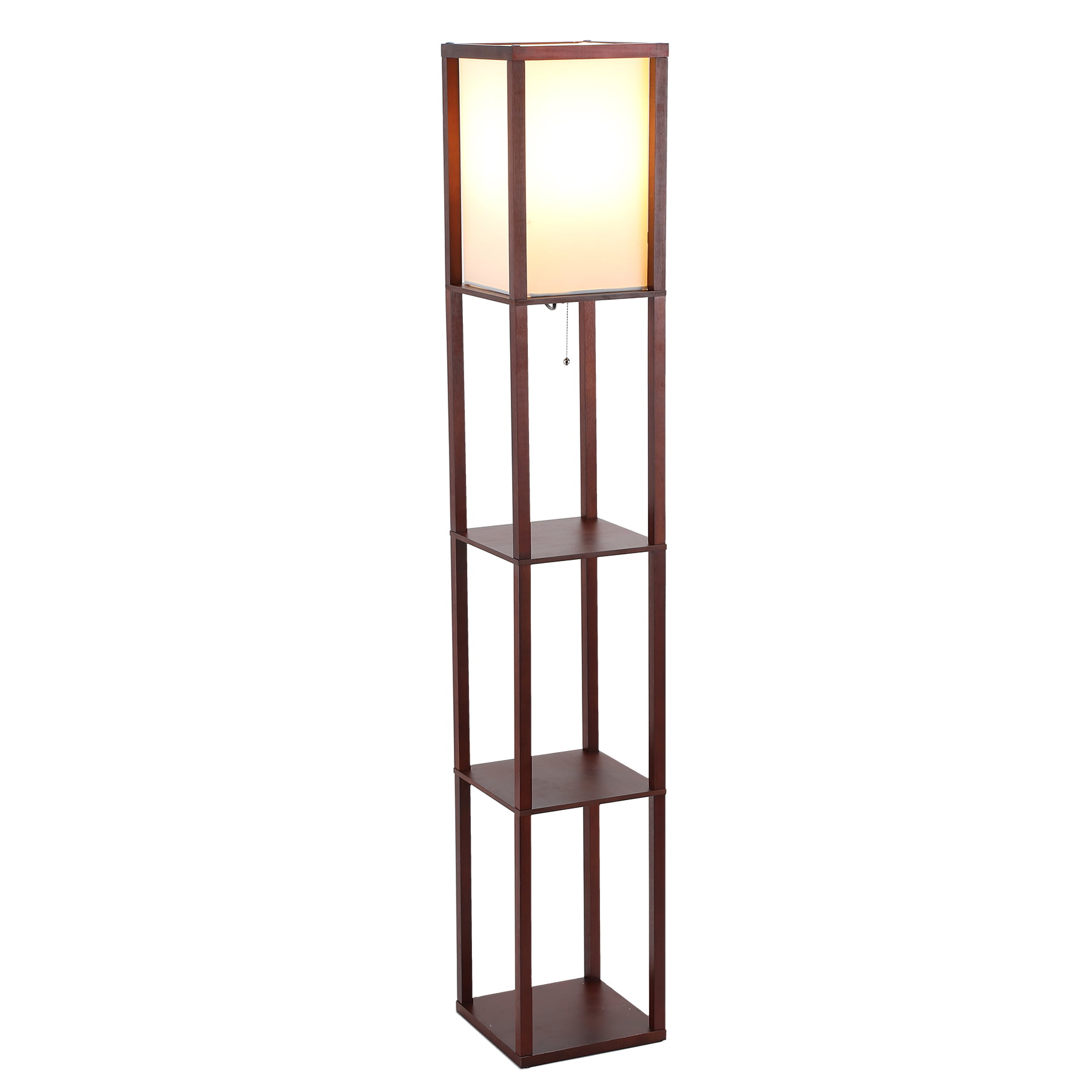 Shelf Floor Lamp Etagere Organizer Storage Shelf With Wood Frame