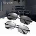 thumbnail image 2 of Photochromic Polarized Sunglasses for Men and Women Color Changing Glasses with Metal Frame and Resin PC Lens UV400, 2 of 5