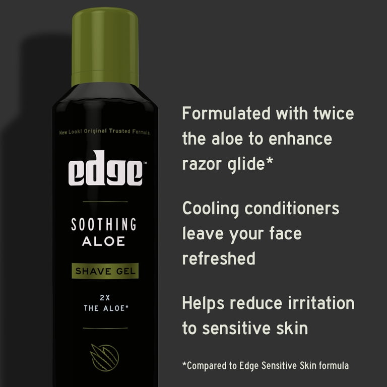 Edge Soothing Aloe Shave Gel for Men, 7 oz photo 3