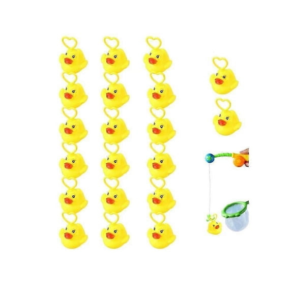 20 Pieces Magnetic Duck Fishing Toy with Hook, Fun Hook a Duck Game for Outdoor Kids Party Activities